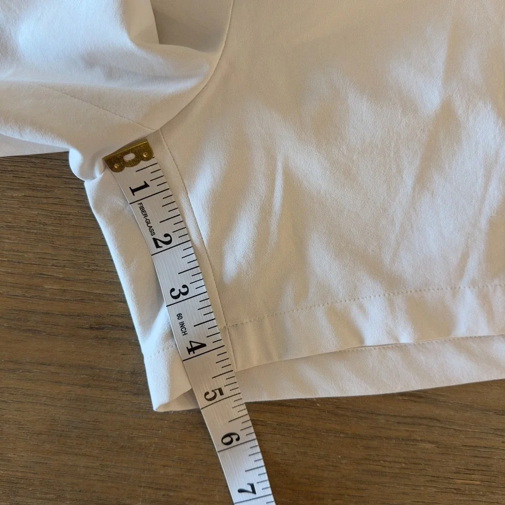 Louis Castel Women's White Golf Shorts-Size 70-U.S 4-Japanese Performance Fabric